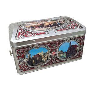 Schuhmann Nurnberg Germany Music Box Jingle Bell Tin